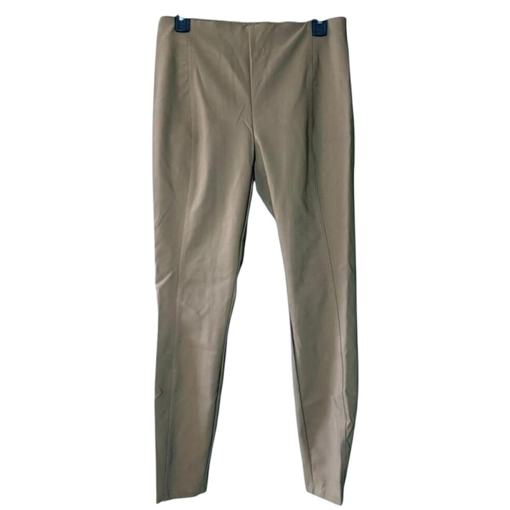 RACHEL ZOE women’s camel tan seamed ponte elastic waist pants